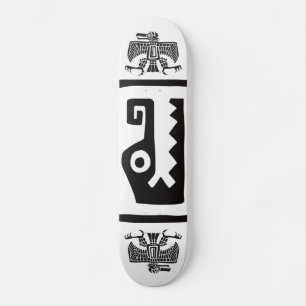 Skateboard Gator & Eagle, jeroglífico mexicano (maya)