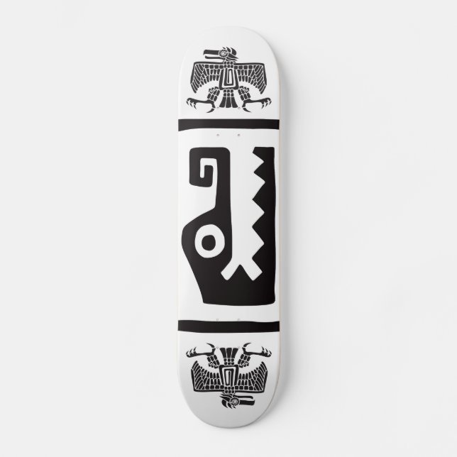 Skateboard Gator & Eagle, jeroglífico mexicano (maya) (Anverso)
