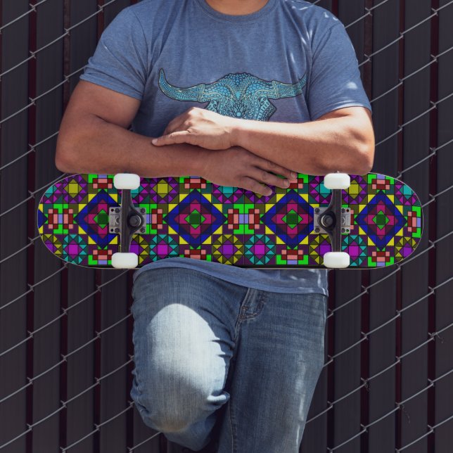 Skateboard Gatos abstractos (Exterior 3)