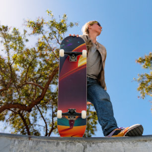 Skateboard Gatos abstractos