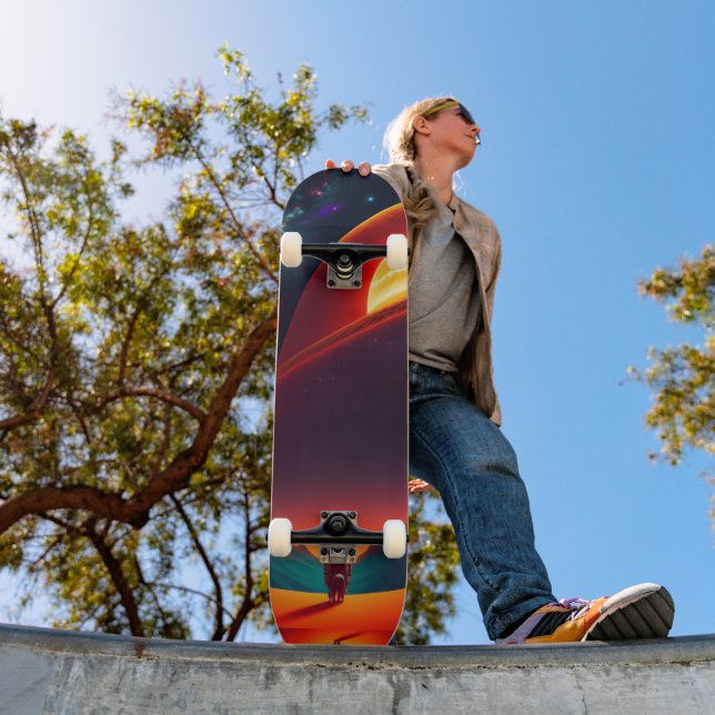 Skateboard Gatos abstractos (Exterior 1)