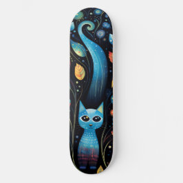 Skateboard Gatos azules