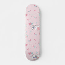 Gatos kawaii con corazón