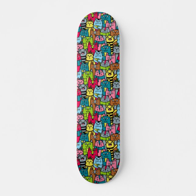Skateboard Gatos y gatos (Anverso )