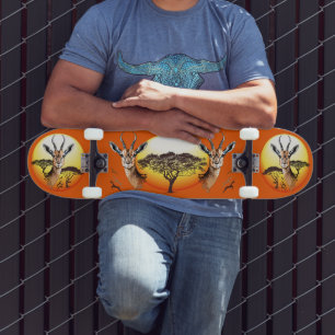 Skateboard Gazelle Animal salvaje Antelope africano