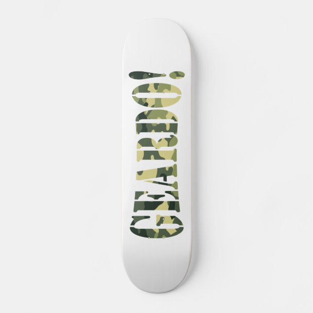 SKATEBOARD ¡GEARDO! CAMO / CAMOUFLAJE (Anverso)