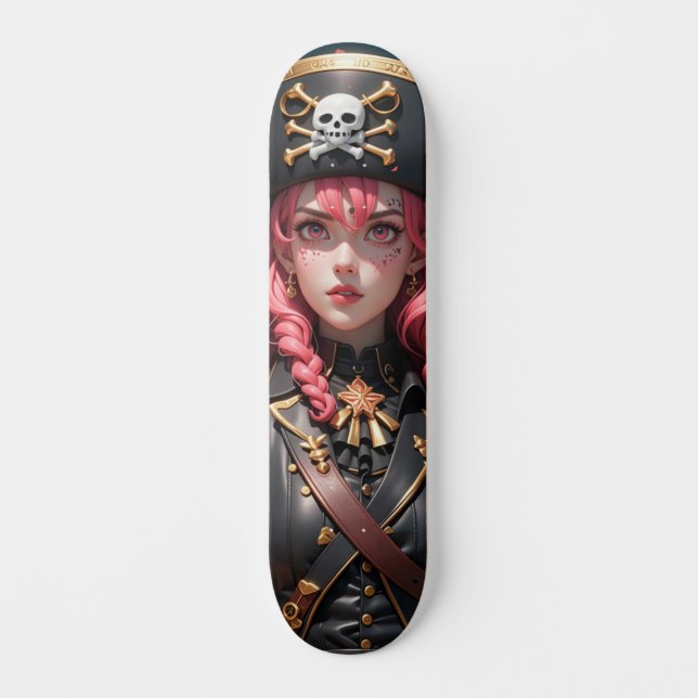 SKATEBOARD GEISHA PIRATE 4 (Anverso)