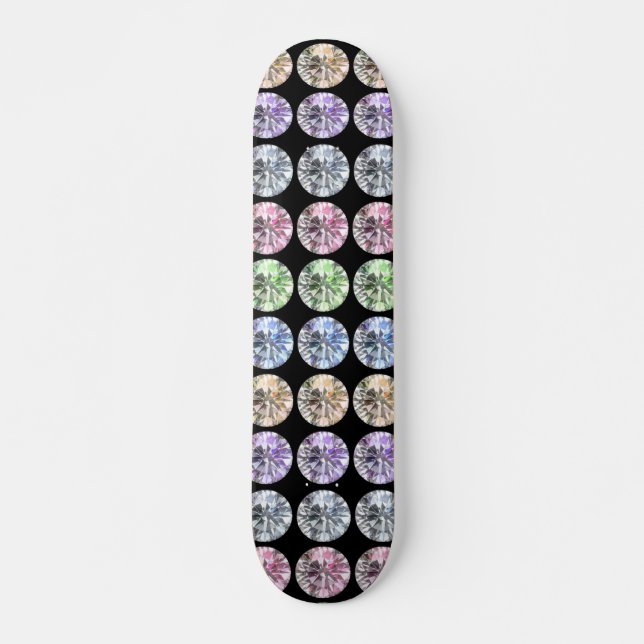 Skateboard Gemas de colores (Anverso )