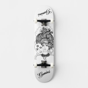 Skateboard Gemini Masked Lady Zodiac