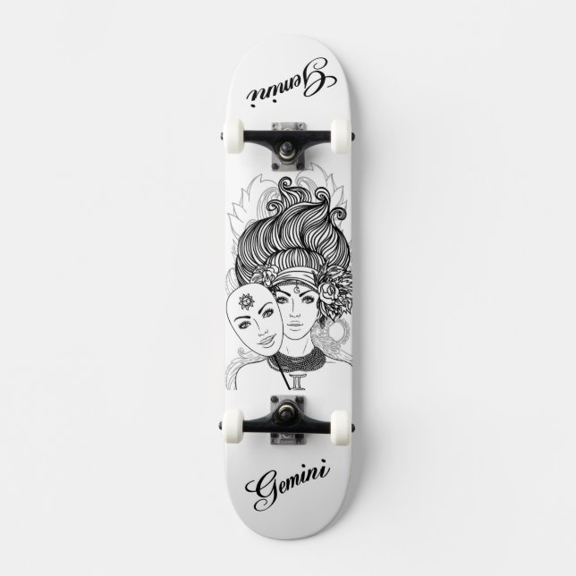 Skateboard Gemini Masked Lady Zodiac (Anverso)