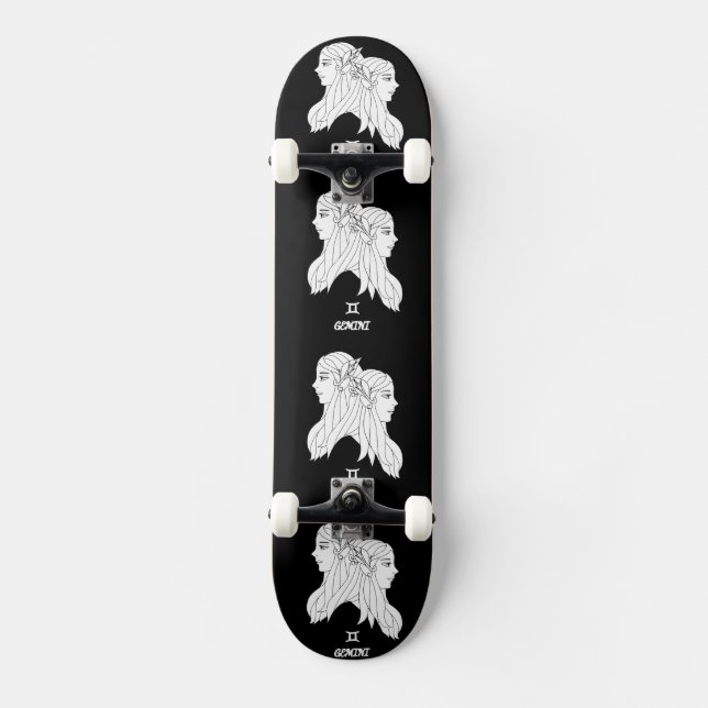 Skateboard Gemini Silhouette (Anverso)