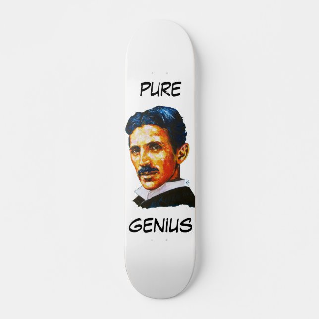 Skateboard Genio puro de Tesla (Anverso )