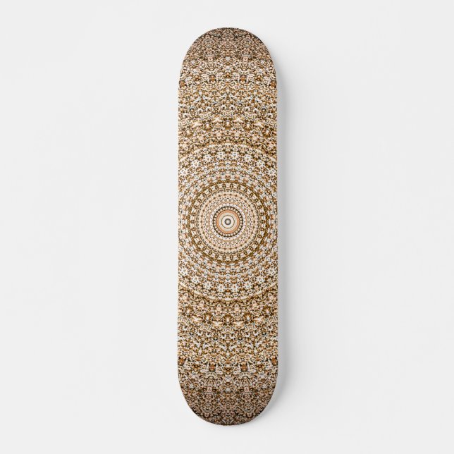 Skateboard Geométrico de Boho Mandala (Anverso )
