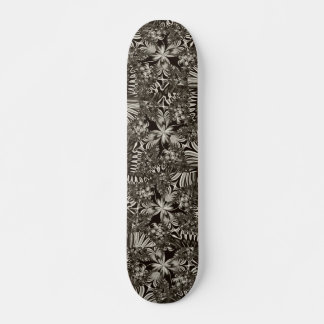 Skateboard geométrico en blanco y negro
