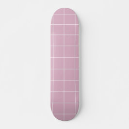 Skateboard Geométrico rosa moderno simple