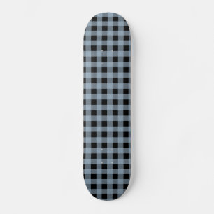 Skateboard Gingham Slate y Black