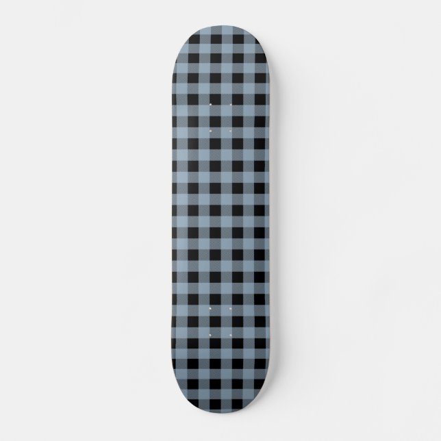 Skateboard Gingham Slate y Black (Anverso)