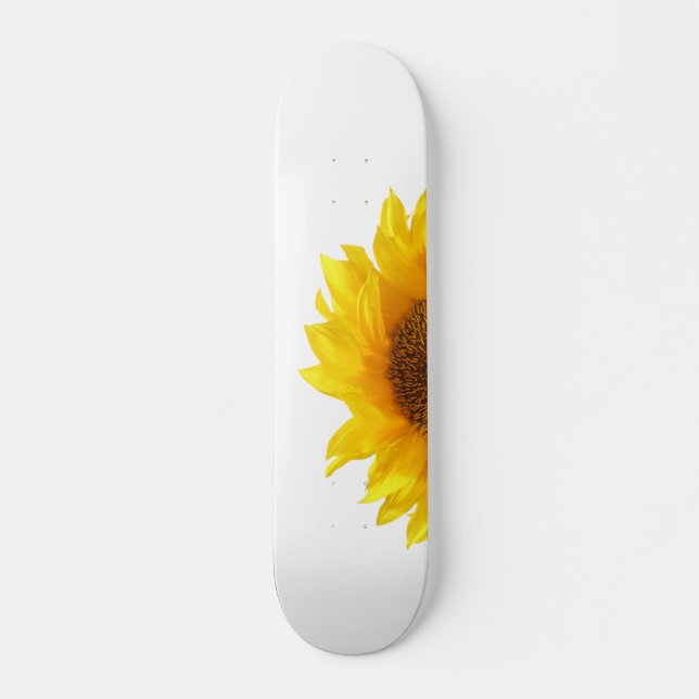 Skateboard girasol amarillo (Anverso )