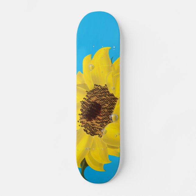 Skateboard Girasol en el sol (Anverso)