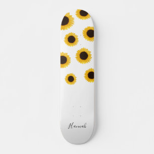 Skateboard Girasol moderno personalizado