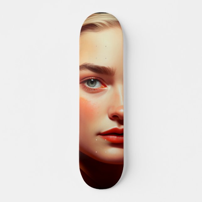 Skateboard Girl with blue eyes (Anverso )