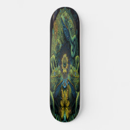 Skateboard Girly 3 Ranas Artistas Verdes