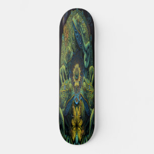 Skateboard Girly 3 Ranas Artistas Verdes