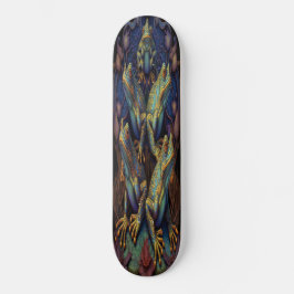 Skateboard Girly 5 Ranas Artísticas de Oro Azul