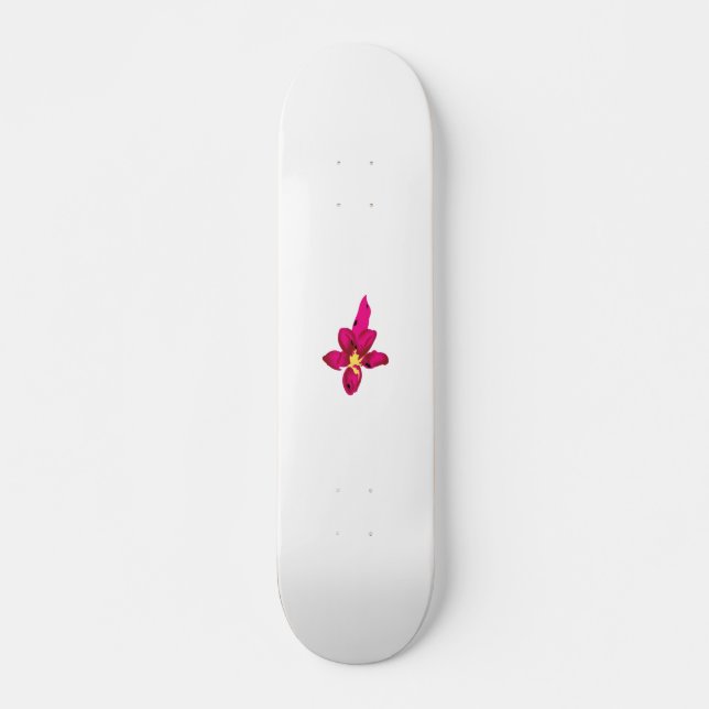 Skateboard Girly Design, Light Gold, Purplish Red (Anverso )