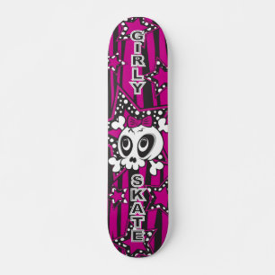 Skateboard Girly Emo Skull