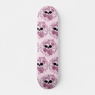 Skateboard Girly Punk Skull