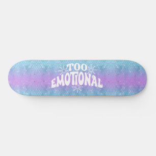 Skateboard Girly Purpurina Mermaid Blue Fun Worldw