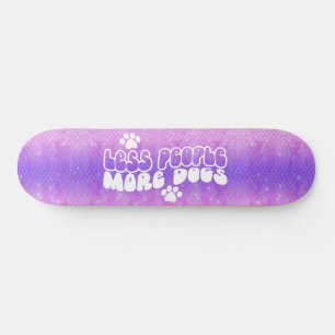 Skateboard Girly Purpurina Perros Positivos