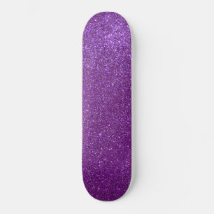 Skateboard Girly Sparkly Royal Purple Purpurina
