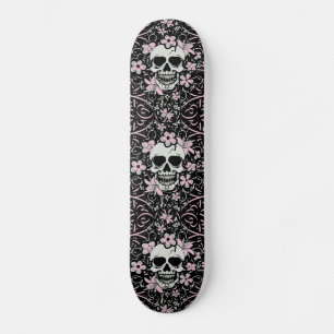 Skateboard Girly Vintage Skull