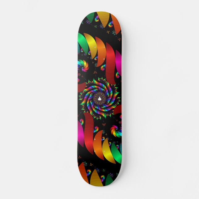 Skateboard Giro de color abstracto (Anverso)