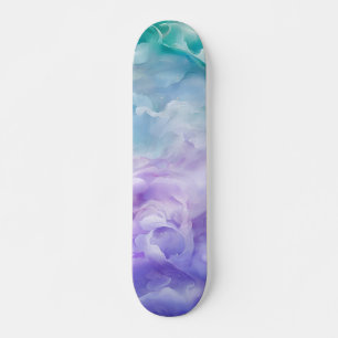 Skateboard Giro de nubes azul y púrpura