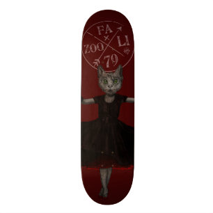 Skateboard Giro, girando, gatito de las costuras