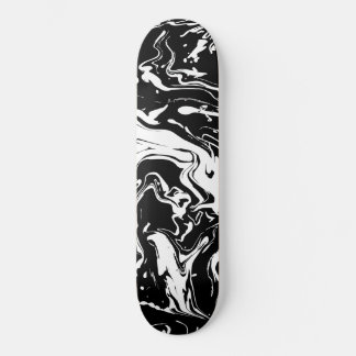 Skateboard Giros abstractos en blanco y negro (diseño actuali