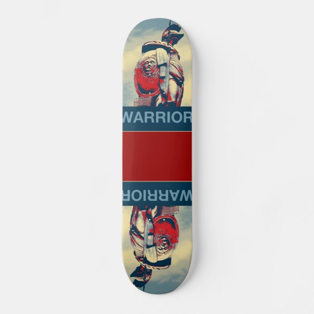 Skateboard Gladiador romano del guerrero espartano antiguo de (Anverso)