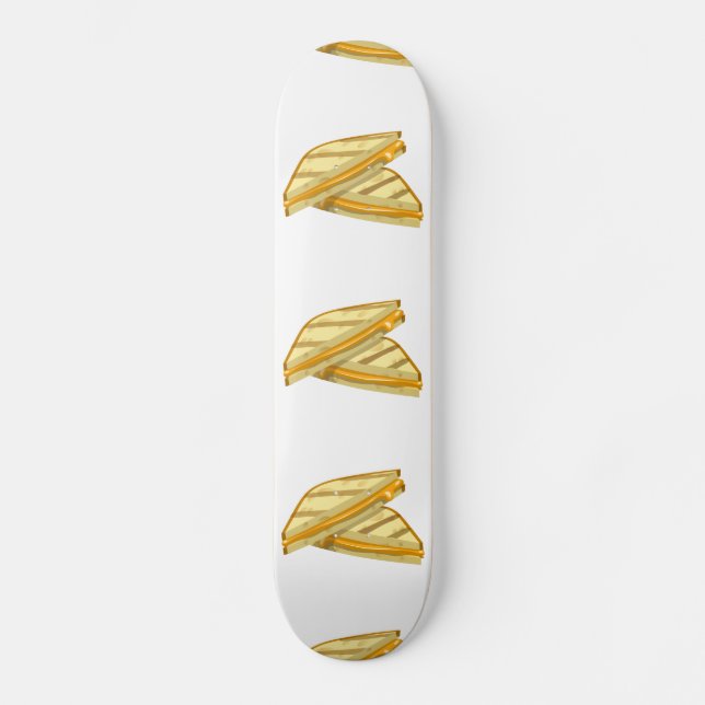 Skateboard Glitch Comida queso a la parrilla (Anverso)