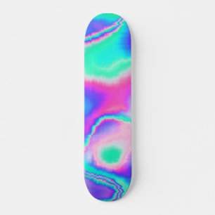 Skateboard Glitch holográfico