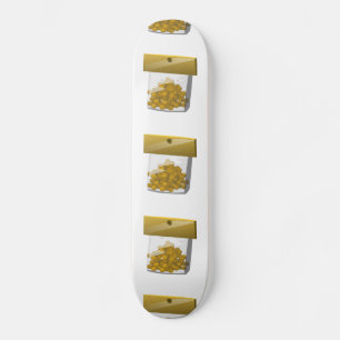 Skateboard Glitch Trump sobre la comida