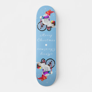 Skateboard Gnome divertido con bicicletas y regalos - Feliz N