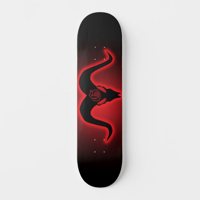 Skateboard Goatamentise Goatskull Silhouette (Anverso)