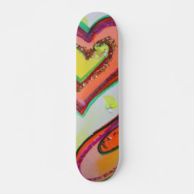 Skateboard Golden Hearts (Anverso )