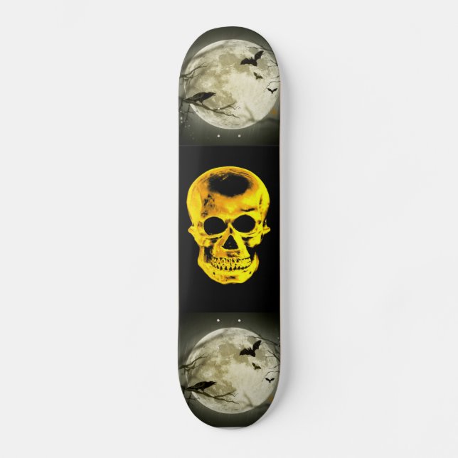 Skateboard Golden Skull (Anverso)