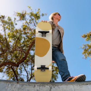 Skateboard Golden Sun and Wave Half Pipe