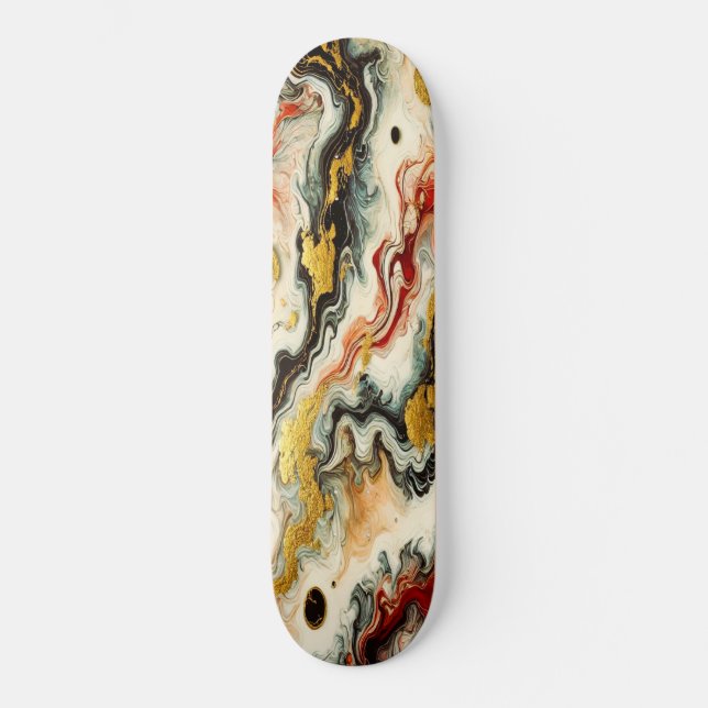 Skateboard Goldene Flüsse (Anverso)