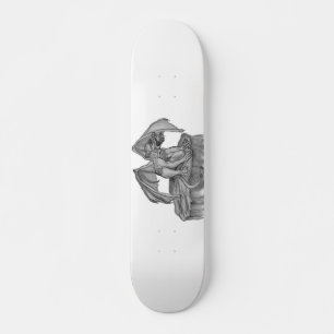 Skateboard GOLEM - Diseño en blanco y negro de Gargoyle